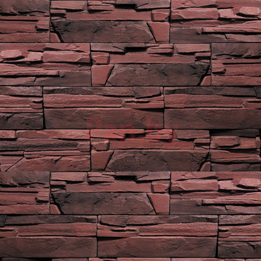 Декоративный искусственный камень Декоративные элементы Бернер Альпен 13-570 Бордовый с черным фото № 1