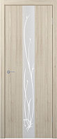 Межкомнатная дверь царговая экошпон Stark ST13 ST13, Капучино Зеркало матовое (с рисунком)