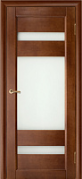 Межкомнатная дверь массив сосны Vilario (Стройдетали) Вега-2 ДО, Темный орех (900х2000)