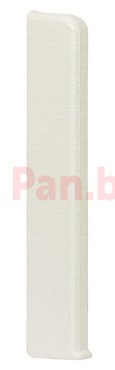Заглушка для плинтуса ПВХ LinePlast LB002 Белый глянец, 100мм (левая) фото № 1