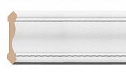 Плинтус потолочный из пенополистирола Декомастер Белый матовый 179-16 (57*57*2400мм)