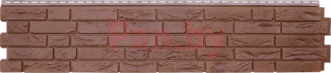 Фасадная панель (цокольный сайдинг) Grand Line Демидовский кирпич Гречневый фото № 1