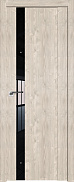 Межкомнатная дверь царговая экошпон ProfilDoors серия XN Модерн 62XN, Каштан светлый Черный лак