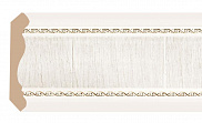 Плинтус потолочный из пенополистирола Декомастер Дуб белый с золотом 171-7D (92*92*2400мм)