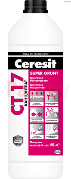 Грунтовка глубокопроникающая Ceresit CT 17 SuperGrunt бесцветная 2 л фото № 1