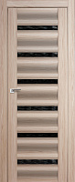 Межкомнатная дверь царговая ProfilDoors серия X Модерн 57X, Капучино мелинга Мателюкс дождь черный