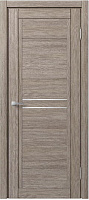 Межкомнатная дверь царговая экошпон МДФ Техно Профиль Dominika 126 Дуб дымчатый (стекло белое, лакомат)