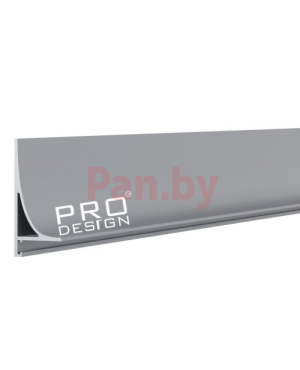 Плинтус напольный алюминиевый Pro Design Corner L 584 щелевой анодированный фото № 3