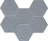 Мозаика Tubadzin Lace Graphite 221х289