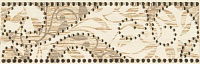 Керамический бордюр (фриз) Beryoza Ceramica Глория барокко бежевый 80х250