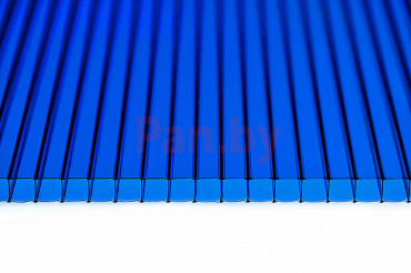 Поликарбонат сотовый Сибирские теплицы синий 4 мм фото № 1
