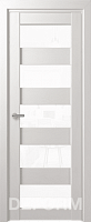 Межкомнатная дверь царговая экошпон Deform Серия D D12, Дуб шале снежный Белый лак