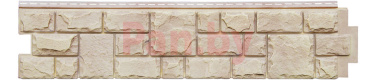 Фасадная панель (цокольный сайдинг) Grand Line Екатерининский камень Жемчуг фото № 1