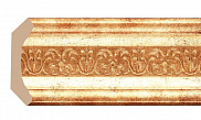 Плинтус потолочный из пенополистирола Декомастер Золотой глянец 168-126 (62*62*2400мм)