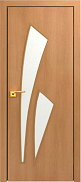 Межкомнатная дверь МДФ ламинированная Юни Стандарт С-21, Миланский орех