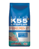 Клеевая смесь для плитки Litokol Litoplus K55 5 кг