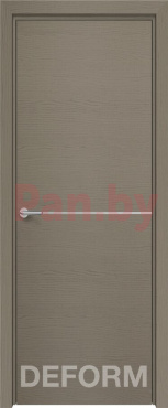 Межкомнатная дверь экошпон Deform Серия H Н-10, Дуб французский серый