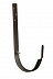 Кронштейн (держатель) водосточного желоба Grand Line Optima 125/90 длинный, круглое сечение, темно-коричневый фото № 1