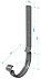 Кронштейн (держатель) водосточного желоба Docke Stal Premium 125/90 Графит, длинный фото № 2