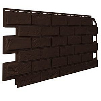 Фасадная панель (цокольный сайдинг) Vox Vilo Brick Dark brown