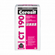 Клеевая смесь для теплоизоляции и армирования Ceresit CT 190 25 кг