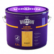 Лак алкидно-уретановый паркетный безгрунтовочный Vidaron Lakier бесцветный матовый 2,5 л