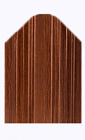 Штакетник металлический МКтрейд 90 мм, двустороннее покрытие, мат, под дерево Тёмный Дуб