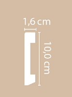 Плинтус напольный из полистирола Декомастер A036 (100*16*2000мм)