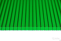 Поликарбонат сотовый Сэлмакс Групп Мастер зеленый 6000*2100*3,8 мм, 0,48 кг/м2