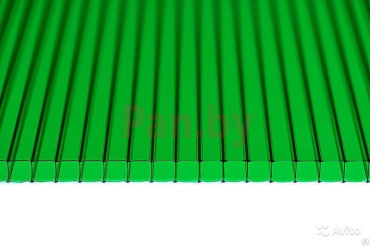 Поликарбонат сотовый Сэлмакс Групп Мастер зеленый 6000*2100*3,8 мм, 0,48 кг/м2 фото № 1