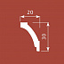 Плинтус потолочный из полистирола Cosca Decor Экополимер KX030 фото № 2
