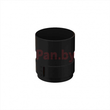 Соединитель (муфта) водосточной трубы Galeco PVC 150/100 Черный фото № 1