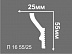 Плинтус потолочный из пенополистирола Де-Багет П 16 55х25 мм фото № 2