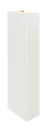 Декоративная интерьерная рейка из МДФ Albico Глянец белый 2800х40х22