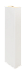 Декоративная интерьерная рейка из МДФ Albico Wondermax Глянец белый 2800*40*22 фото № 1