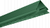 Угол наружный для сайдинга Альта-Профиль Зеленый, 3м фото № 1