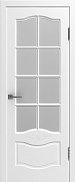 Межкомнатная дверь эмаль Эстэль Прованс 2, Белая Эмаль Сатин