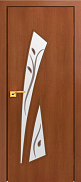 Межкомнатная дверь МДФ ламинированная Юни Стандарт С-20, Итальянский орех (фьюзинг)