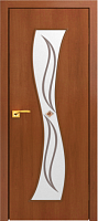 Межкомнатная дверь МДФ ламинированная Юни Стандарт С-15, Итальянский орех (фьюзинг)