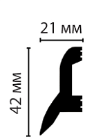 Плинтус напольный из дюрополимера Декомастер D230 (42*21*2000 мм)
