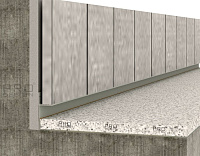 Плинтус универсальный алюминиевый Pro Design Panel 7208 теневой Белый