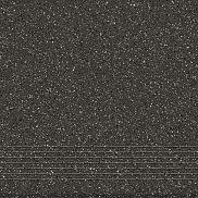 Ступень из керамогранита (грес) Cersanit Milton Темно-серый 298х298