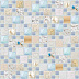 Панель ПВХ (пластиковая) листовая АртДекАрт Мозаика Лагуна песчаная 955х480х3.2 фото № 1