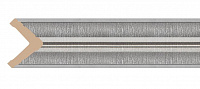 Молдинг из пенополистирола Декомастер Серебристый металлик 116S-55, угловой