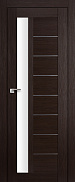 Межкомнатная дверь царговая ProfilDoors серия X Модерн 37X, Венге мелинга Триплекс белый
